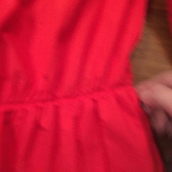 Red H&M 4/34 off shoulder A-line dress, almost new, hot holiday look! - Picture 4 of 6